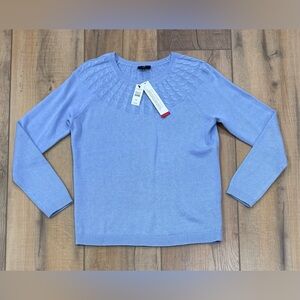Talbots Periwinkle Crew Neck Sweater New with Tag